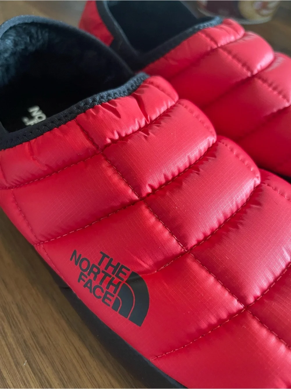 The North Face Men’s Red ThermoBall Traction Mule Slippers
